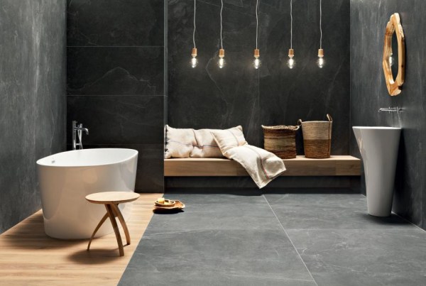 tubadzin monolith grand cave graphite bath